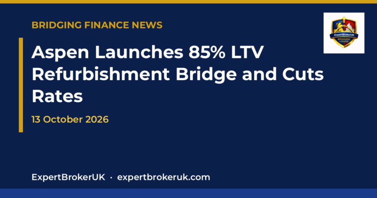 Aspen Launches 85% LTV Refurbishment Bridge and Cuts Rates